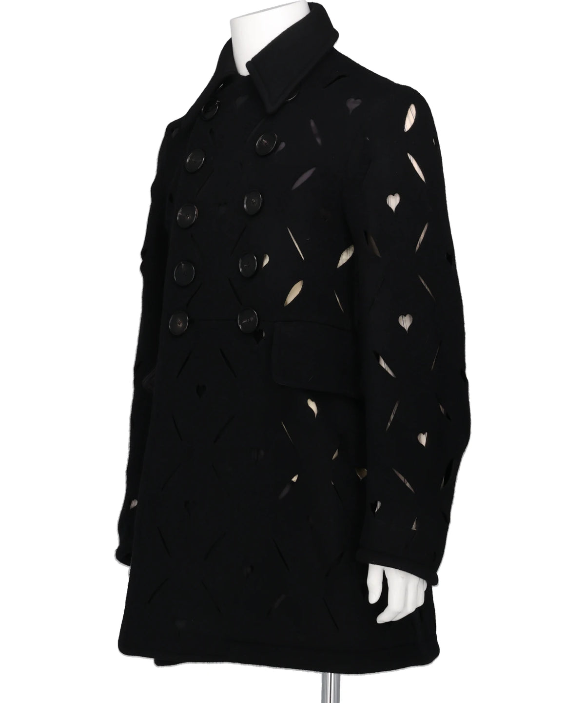 HEART HOLE PEA COAT