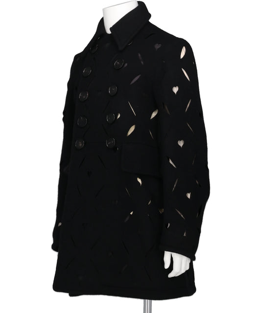 HEART HOLE PEA COAT