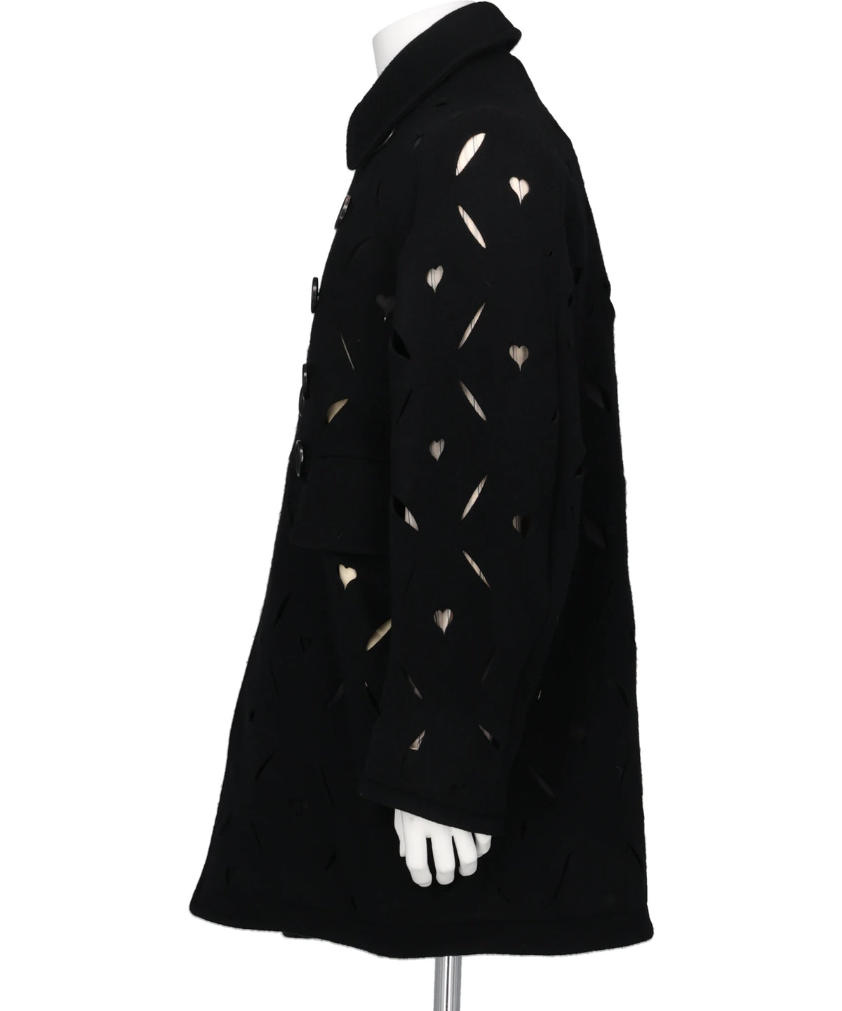 HEART HOLE PEA COAT