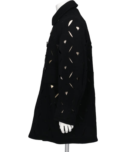 HEART HOLE PEA COAT