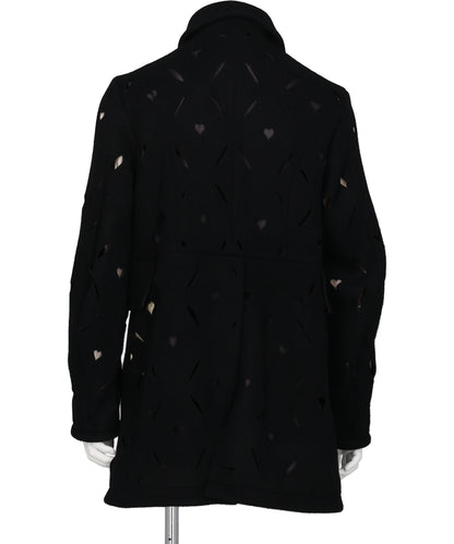HEART HOLE PEA COAT