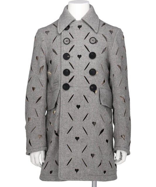 MASU(エムエーエスユー) 2026AW HEART HOLE PEA COAT M26H9CT001