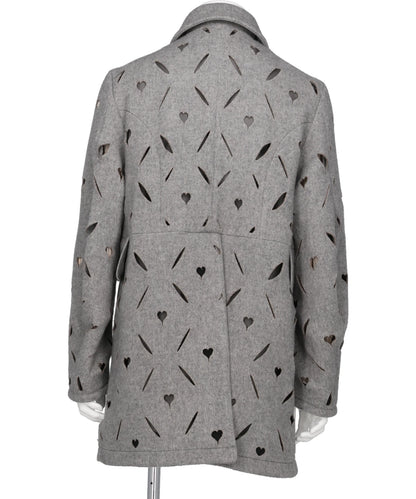 HEART HOLE PEA COAT