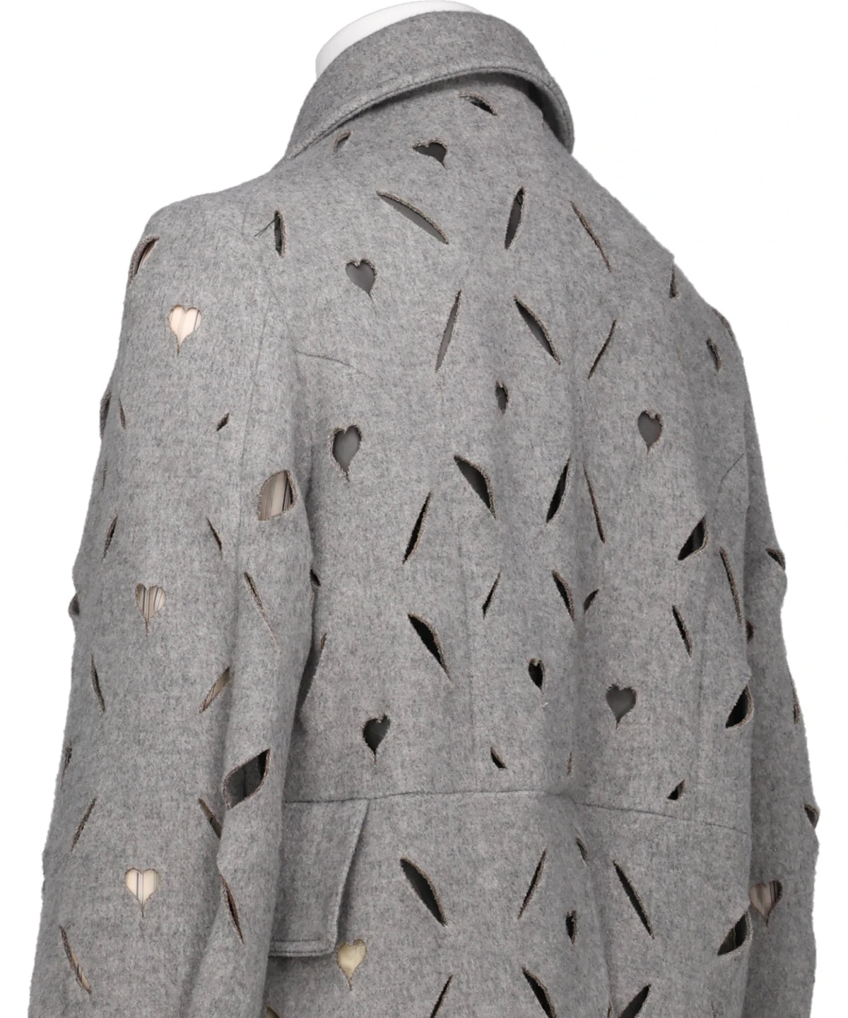 HEART HOLE PEA COAT