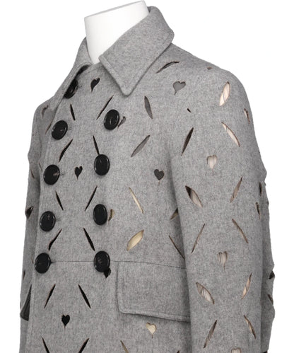 HEART HOLE PEA COAT