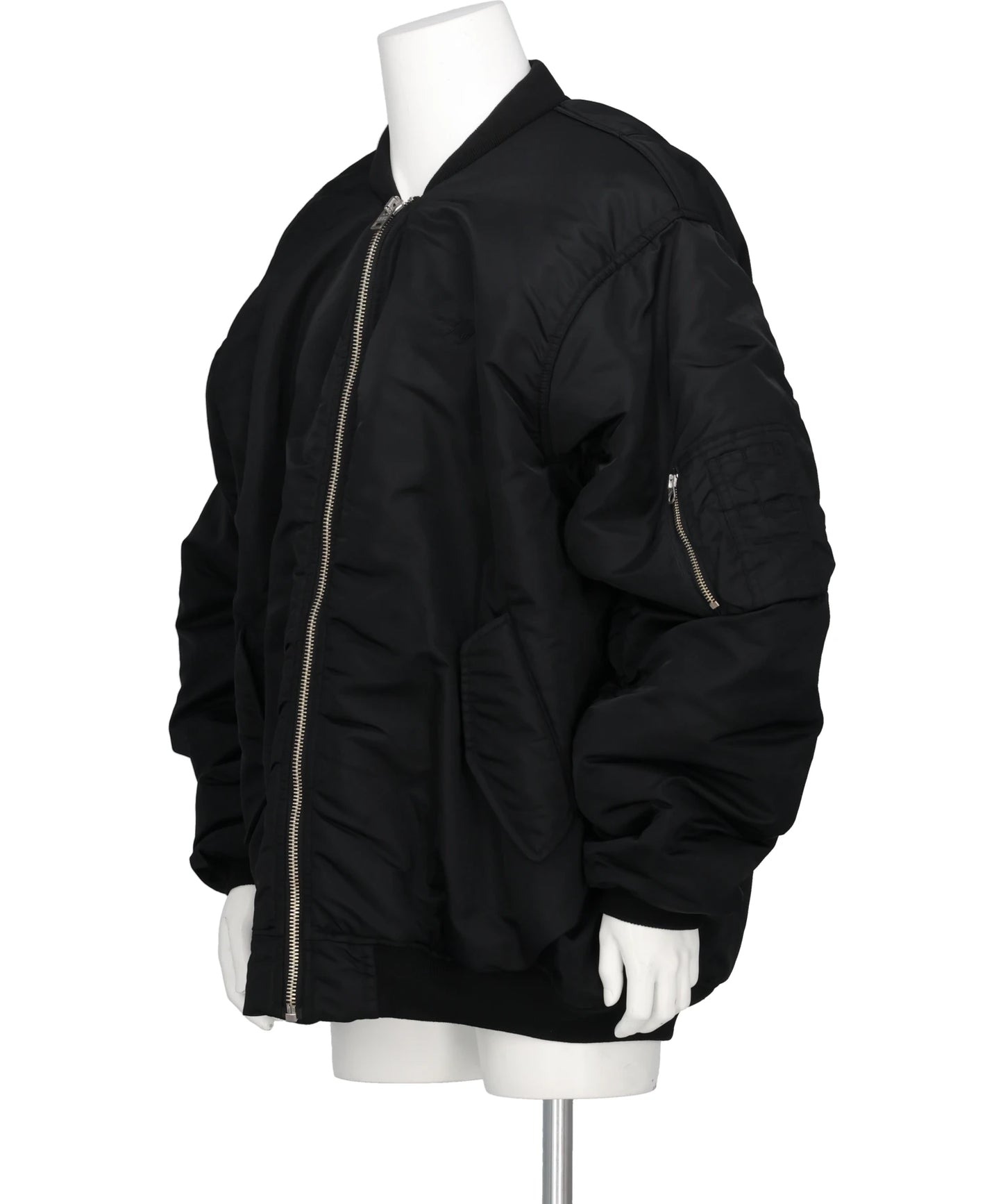 HEAVY NYLON TWILL BOMBER JACKET