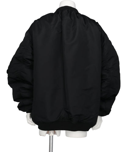 HEAVY NYLON TWILL BOMBER JACKET