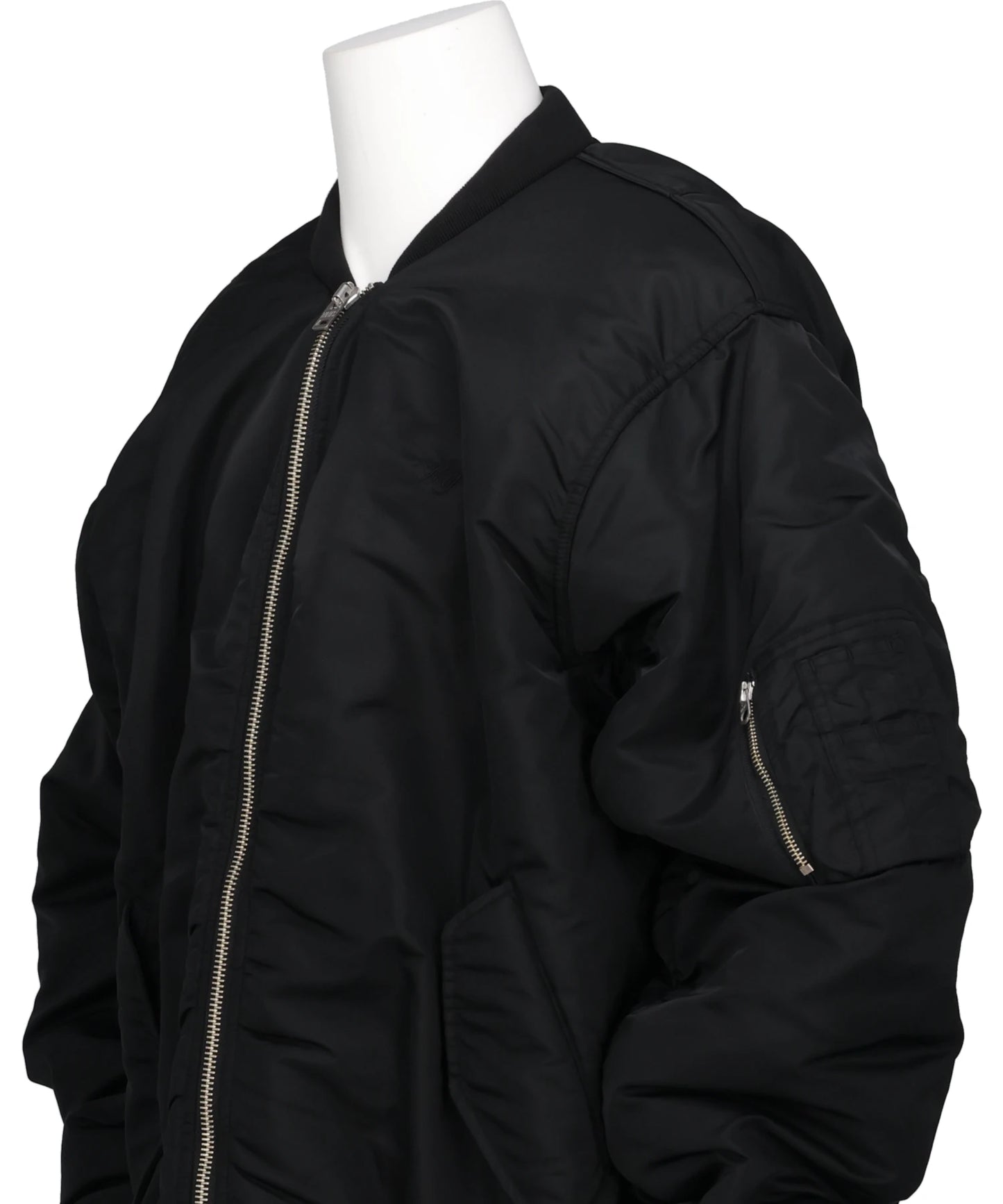 HEAVY NYLON TWILL BOMBER JACKET