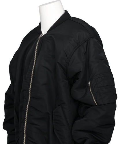 HEAVY NYLON TWILL BOMBER JACKET