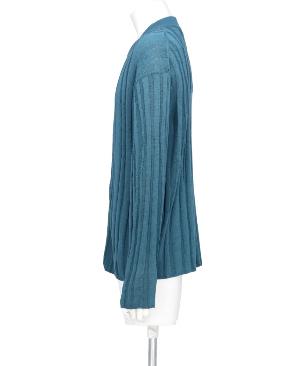 RANDOM RIB ZIP KNIT BLOUSON