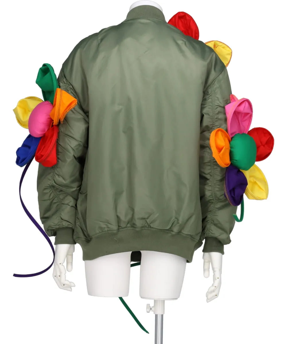 ❤️お値下げ★さえら★アンリコ★お花モチーフとリボン飾り付★キルティングマット特大 ❤️お値下げ☆さえら☆アンリコ☆お花モチーフとリボン飾り付