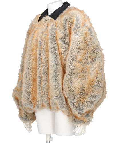 FAUX FUR BOMBER JACKET