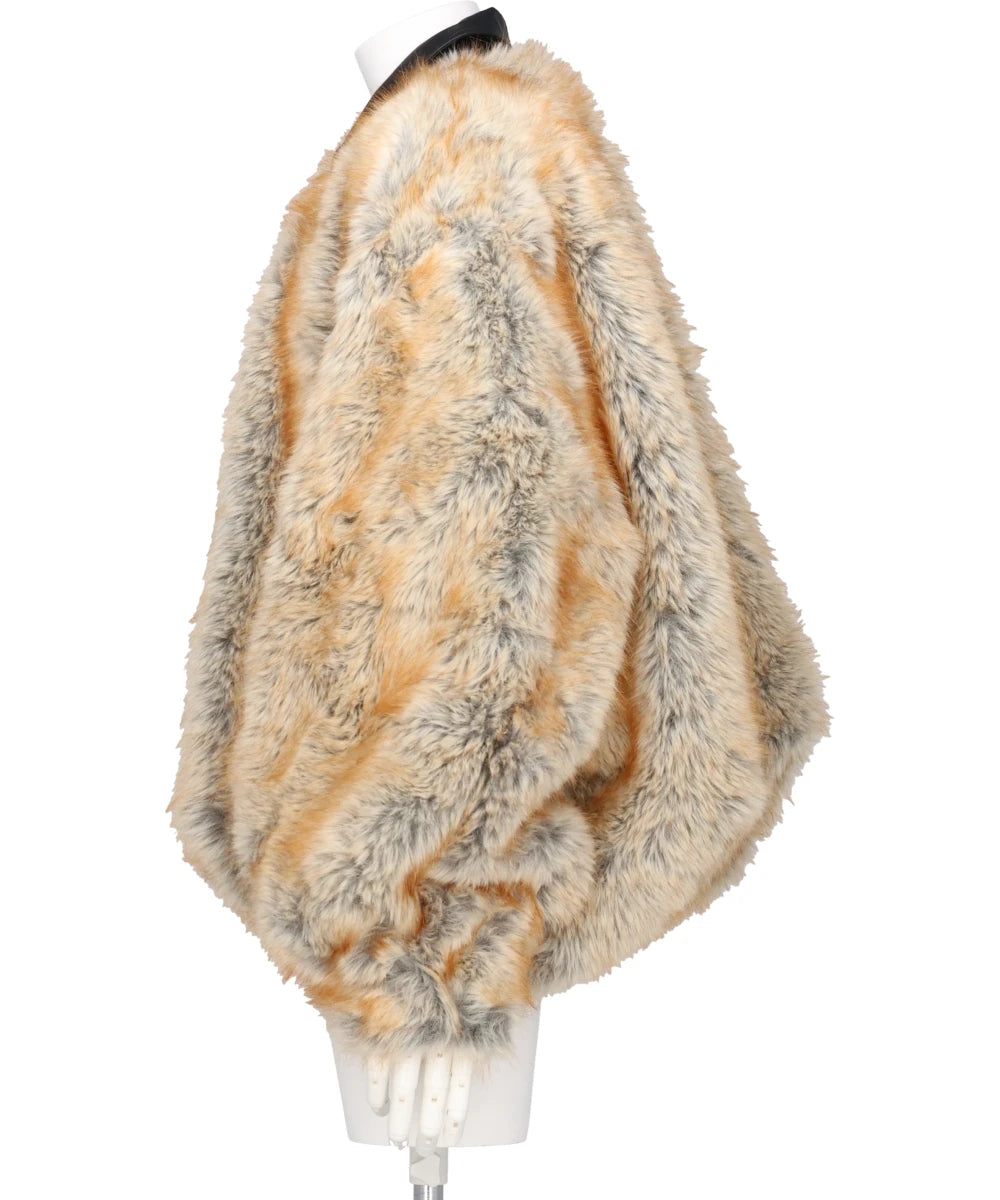 FAUX FUR BOMBER JACKET