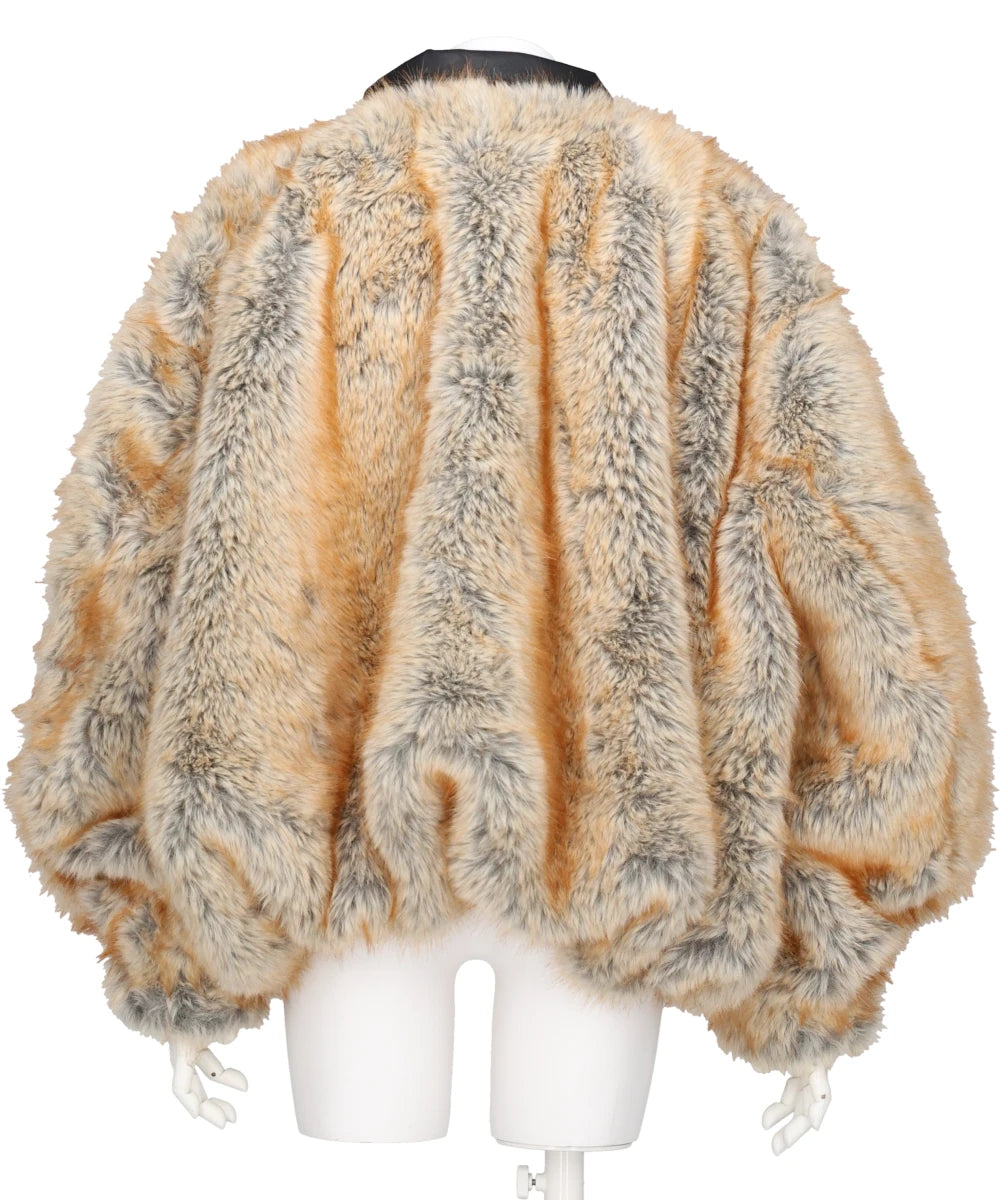 FAUX FUR BOMBER JACKET