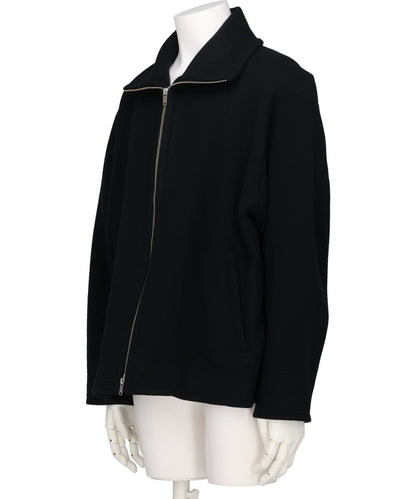 MELTON STAND COLLAR ZIP BLOUSON