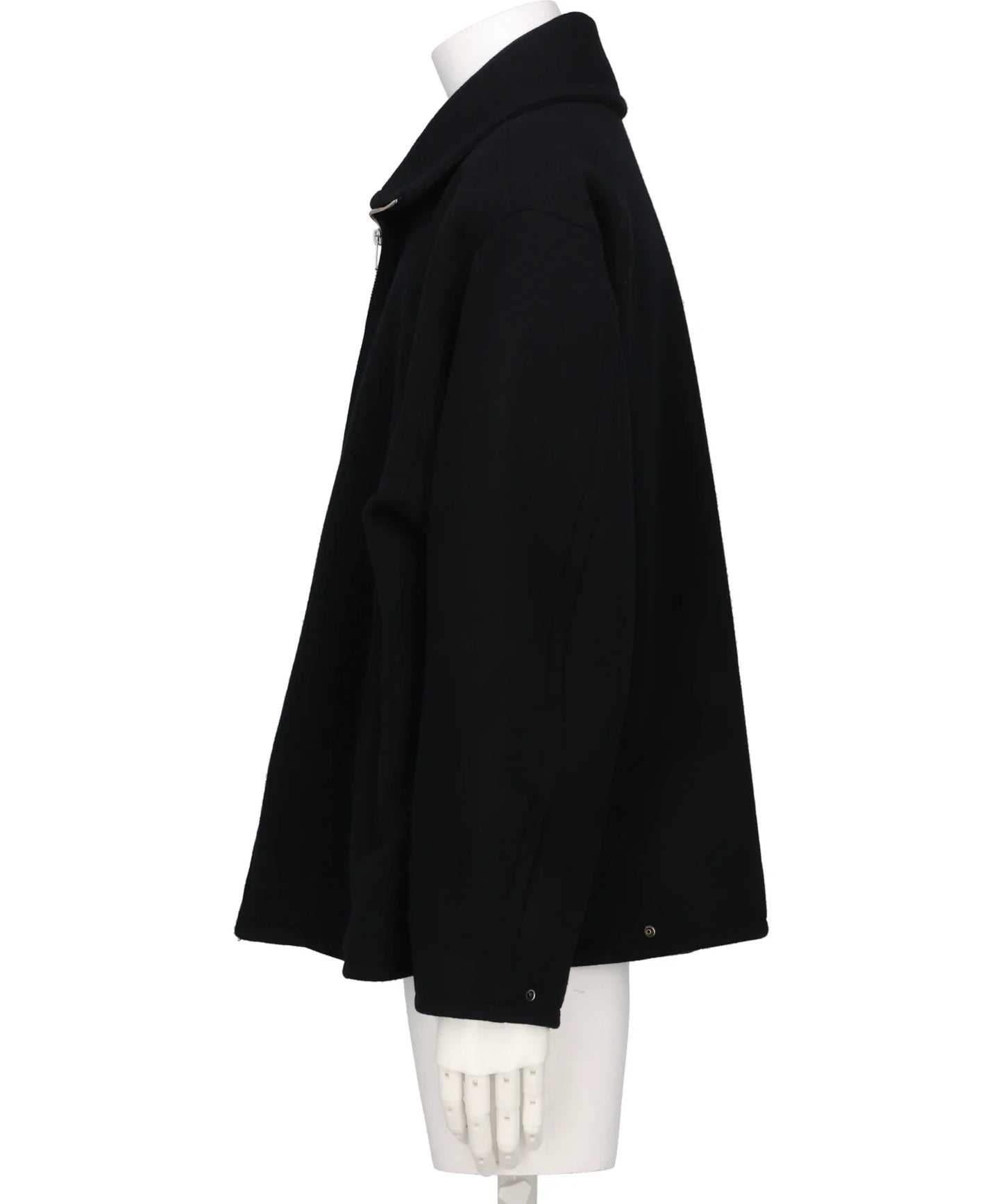 MELTON STAND COLLAR ZIP BLOUSON