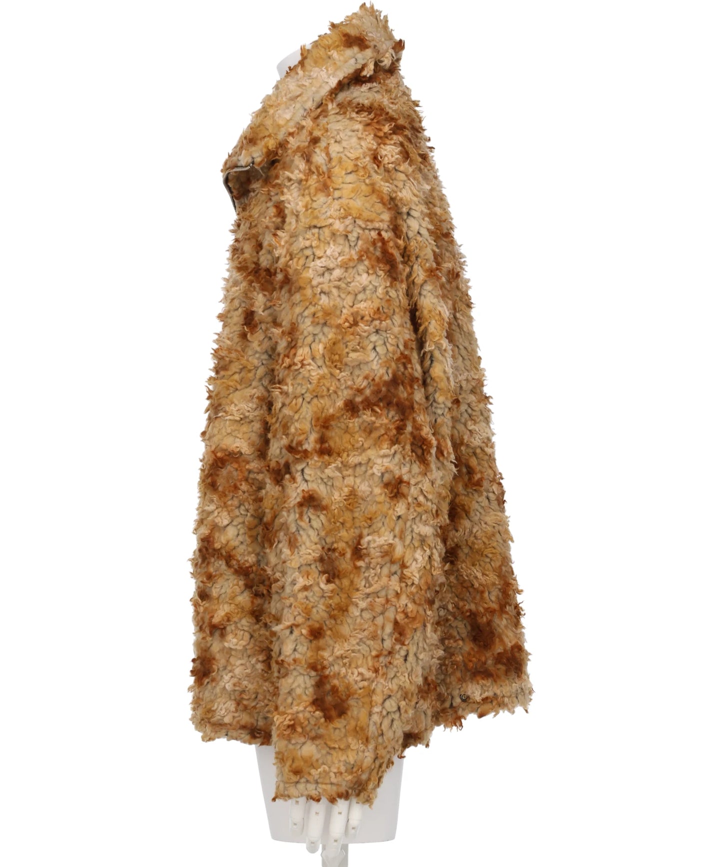 JACQUARD BOA STAND COLLAR ZIP BLOUSON