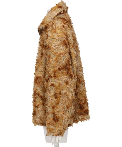 JACQUARD BOA STAND COLLAR ZIP BLOUSON