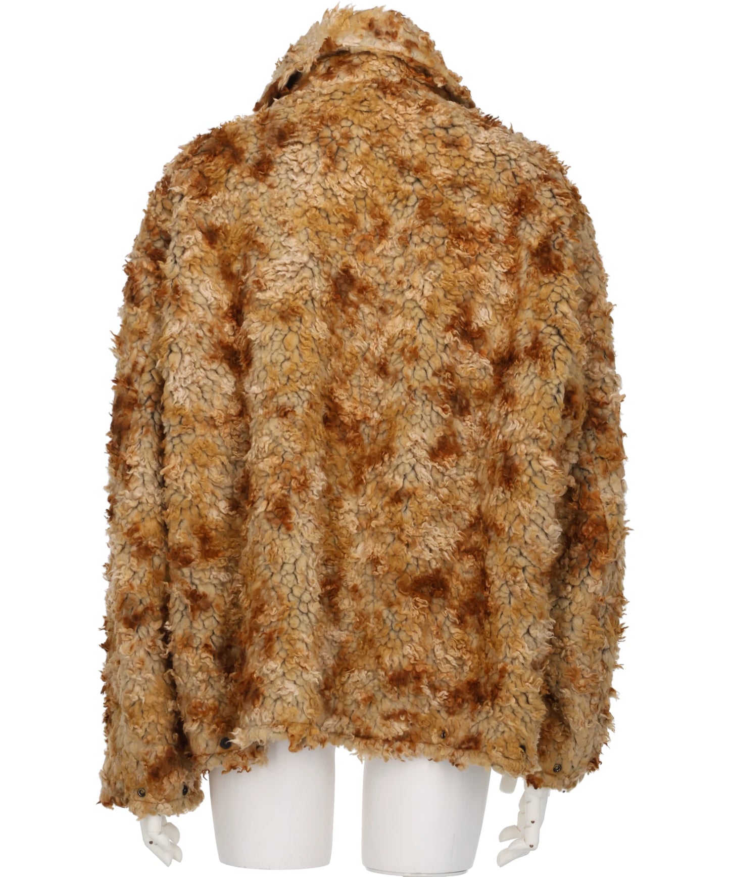 JACQUARD BOA STAND COLLAR ZIP BLOUSON