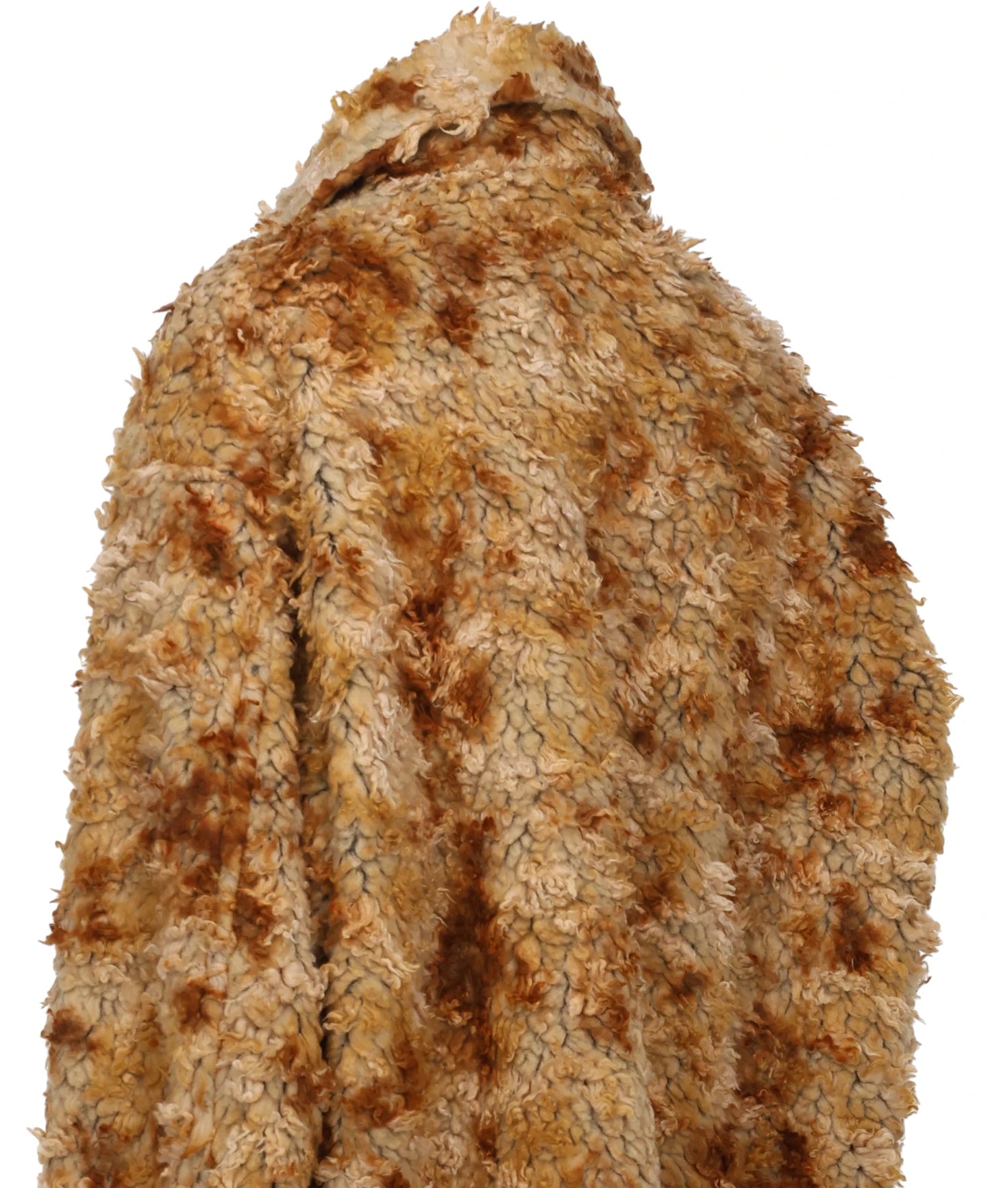 JACQUARD BOA STAND COLLAR ZIP BLOUSON