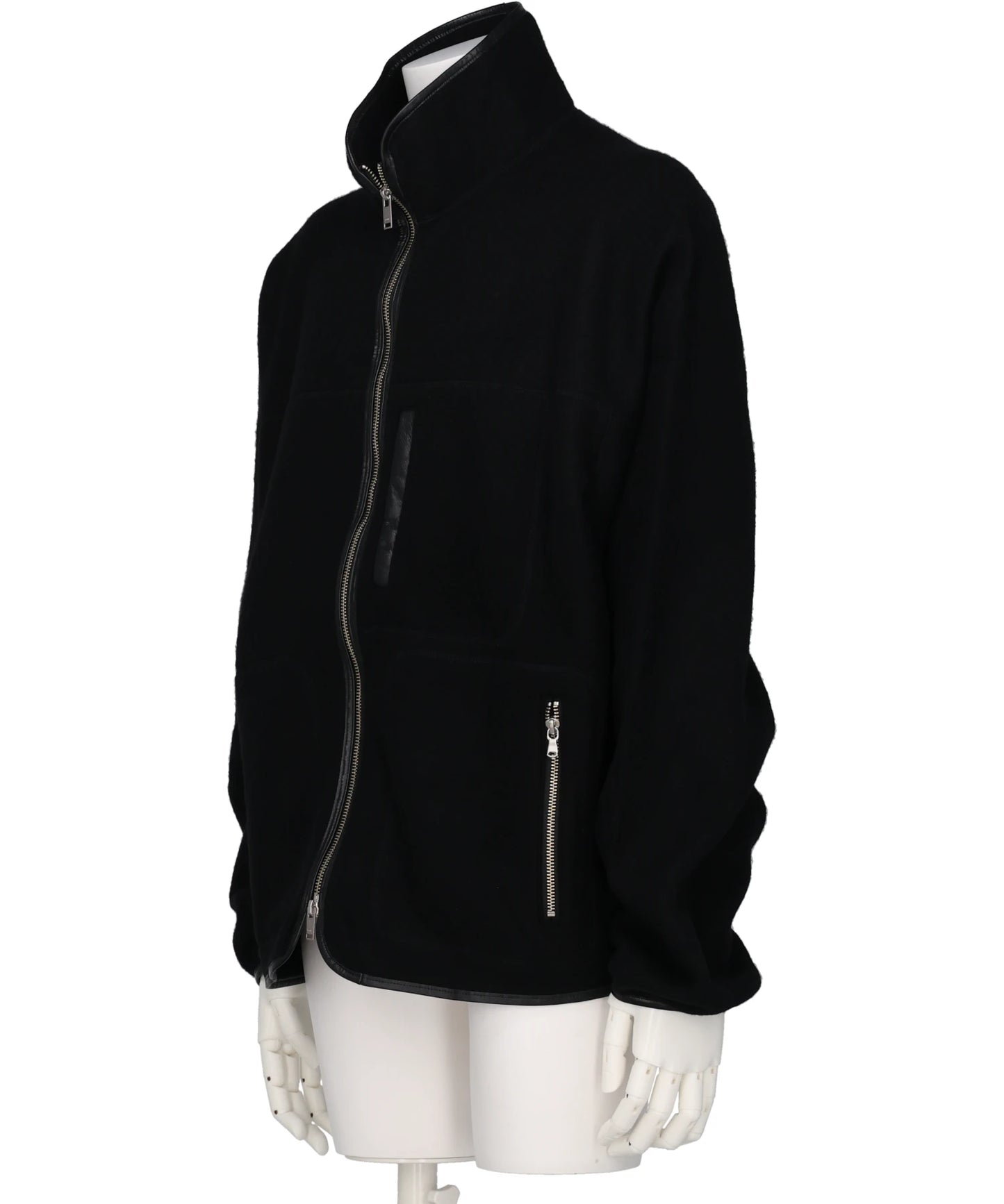 WOOL FLEECE ZIP BLOUSON