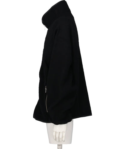 WOOL FLEECE ZIP BLOUSON