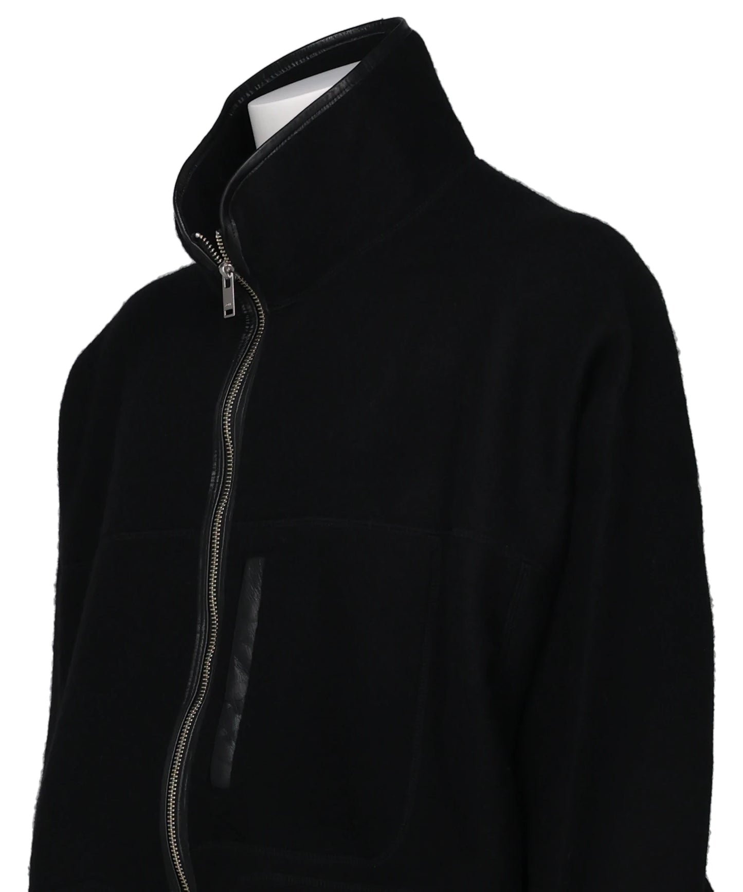 WOOL FLEECE ZIP BLOUSON