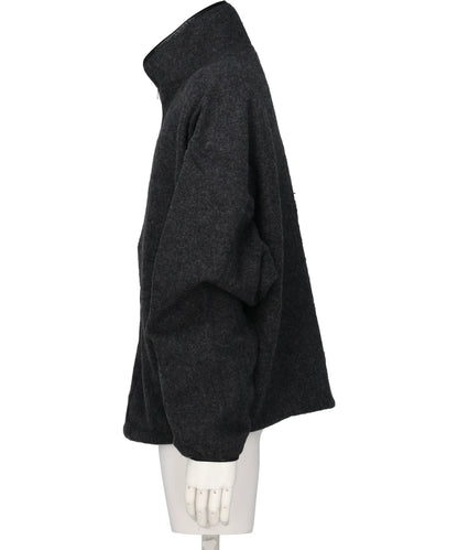 WOOL FLEECE ZIP BLOUSON