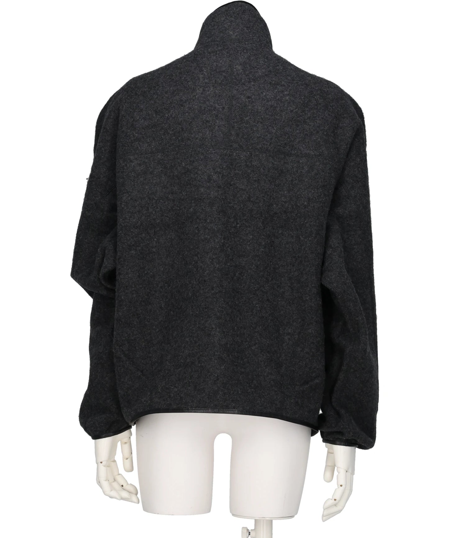 WOOL FLEECE ZIP BLOUSON