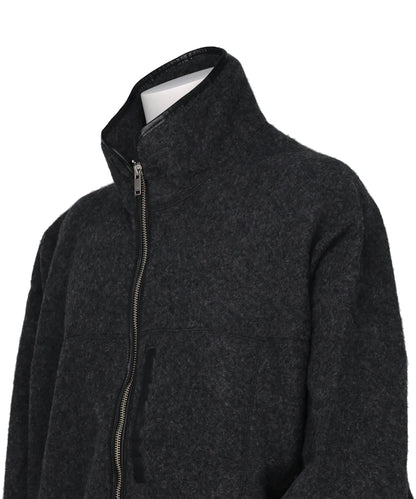 WOOL FLEECE ZIP BLOUSON