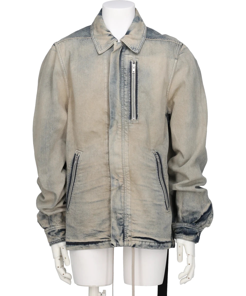 CONCEALED ZIPFRONT JKT - MINERAL PEARL