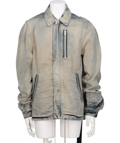 CONCEALED ZIPFRONT JKT - MINERAL PEARL