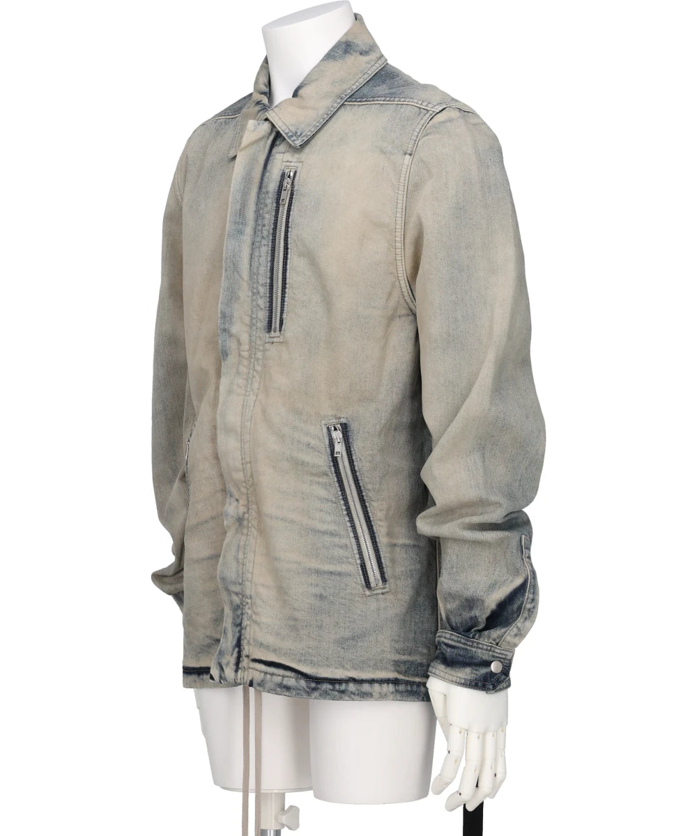 CONCEALED ZIPFRONT JKT - MINERAL PEARL