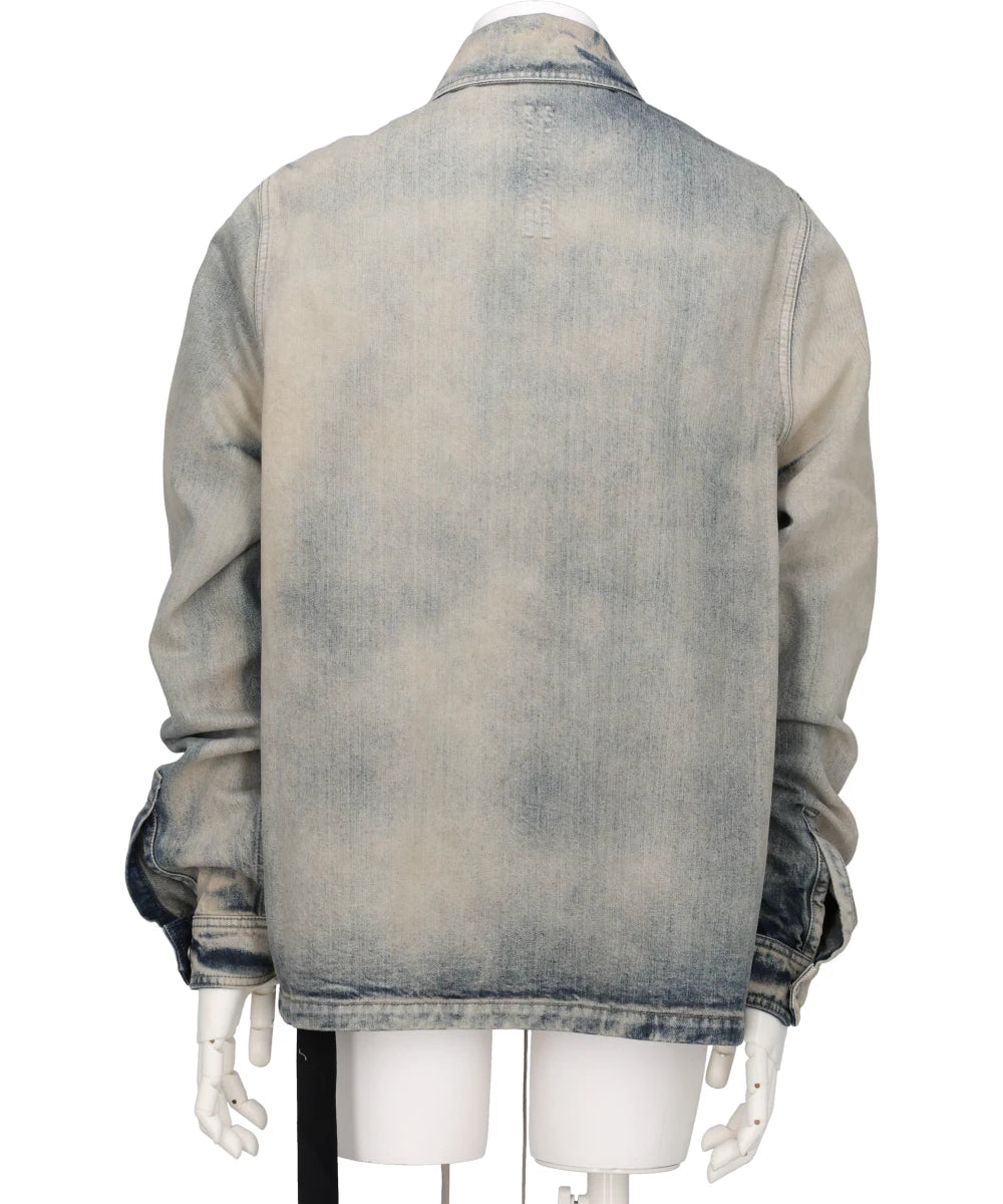 CONCEALED ZIPFRONT JKT - MINERAL PEARL