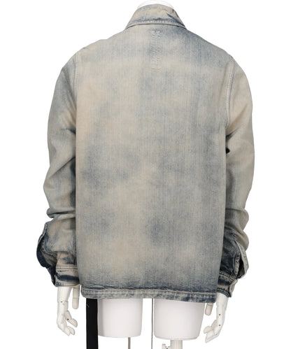 CONCEALED ZIPFRONT JKT - MINERAL PEARL