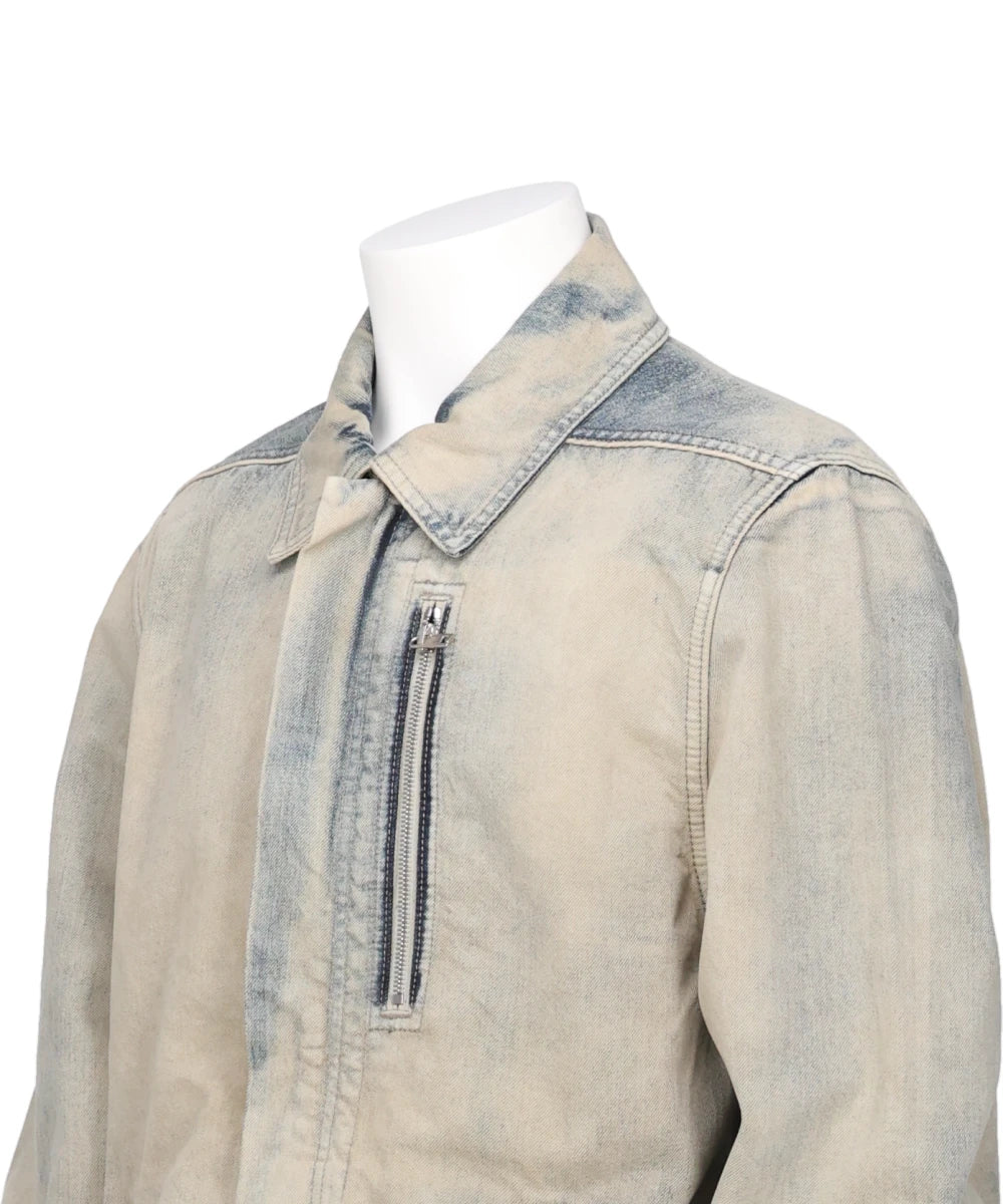 CONCEALED ZIPFRONT JKT - MINERAL PEARL