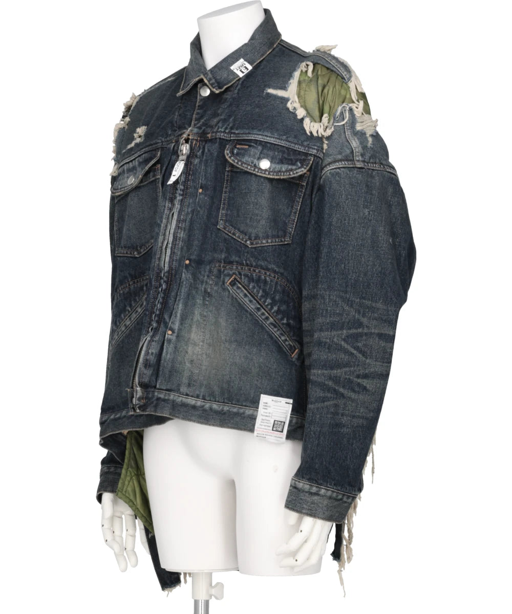DOUBLE LAYERED DENIM JACKET