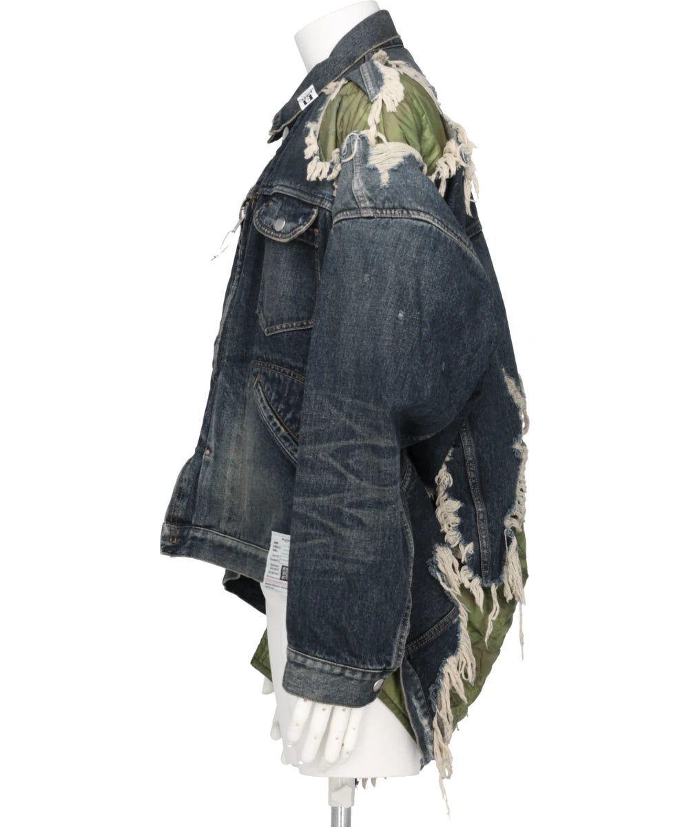 DOUBLE LAYERED DENIM JACKET