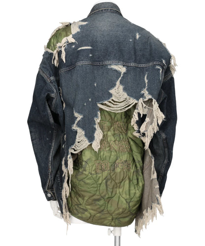 DOUBLE LAYERED DENIM JACKET