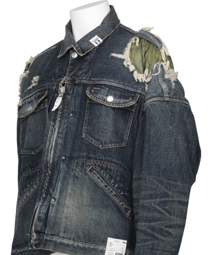 DOUBLE LAYERED DENIM JACKET