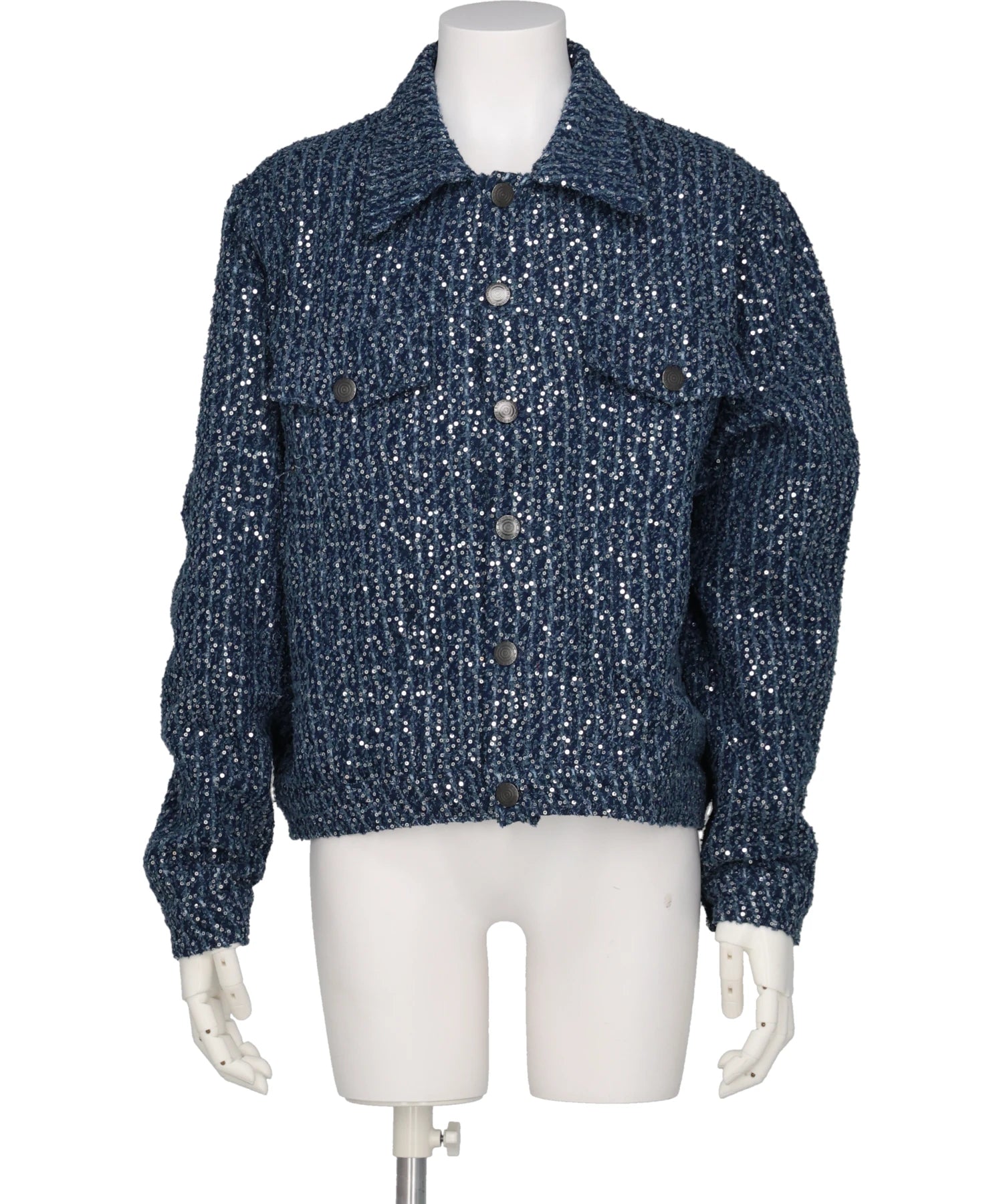 Charles Jeffrey LOVERBOY DISTRESSED SEQUIN DENIM