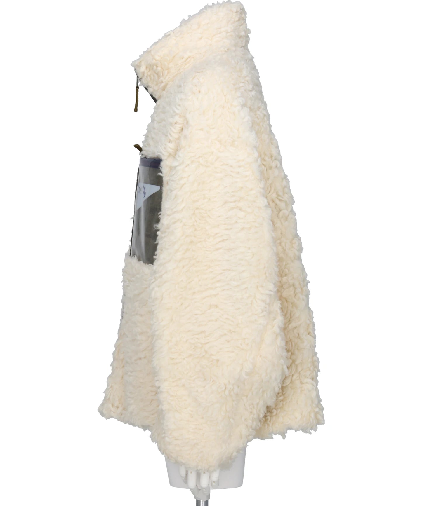 HEMP FAUX FUR ZIP-UP JACKET