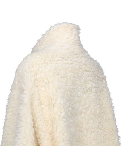 HEMP FAUX FUR ZIP-UP JACKET
