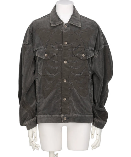doublet(ダブレット)BONE APPLIQUE CORDUROY JACKET
