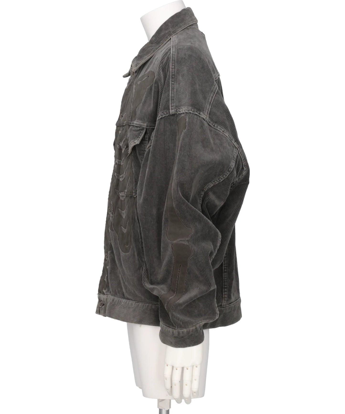 BONE APPLIQUE CORDUROY JACKET