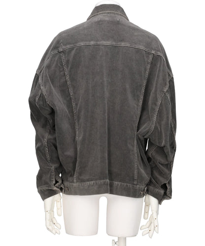 BONE APPLIQUE CORDUROY JACKET