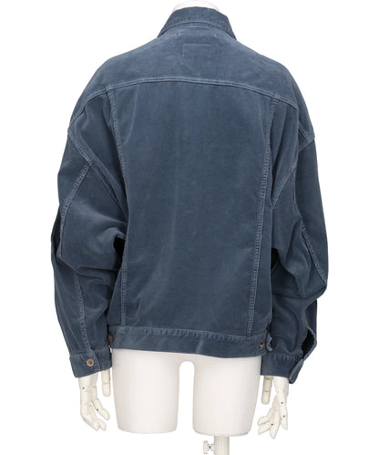 BONE APPLIQUE CORDUROY JACKET