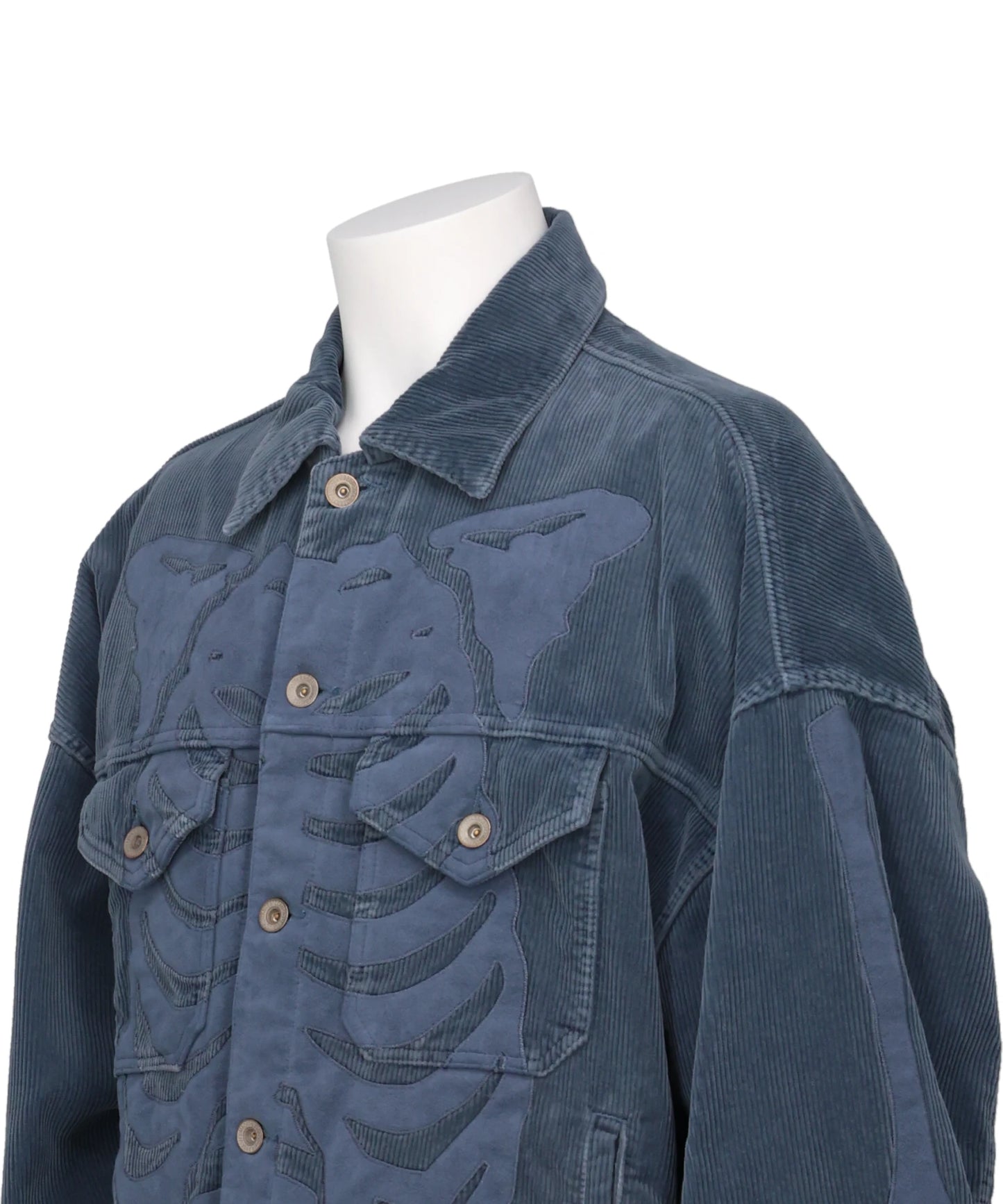 BONE APPLIQUE CORDUROY JACKET