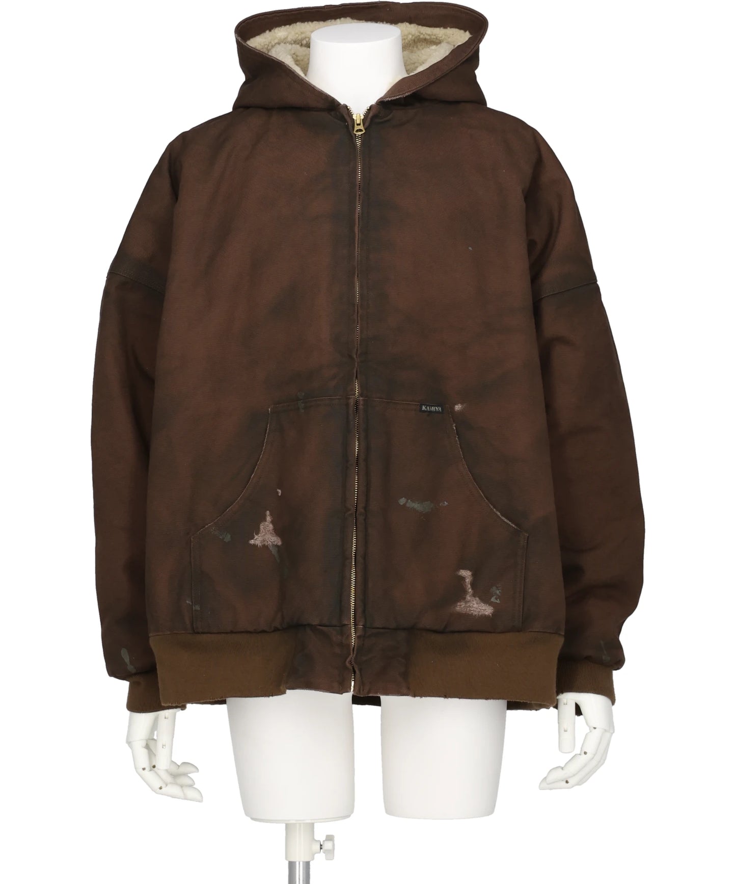 KAMIYA(カミヤ)BORD BOA LINING DUCK ZIP-UP PARKA