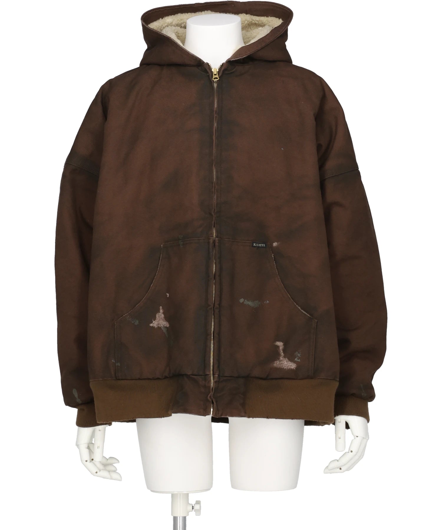 KAMIYA(カミヤ)BORD BOA LINING DUCK ZIP-UP PARKA